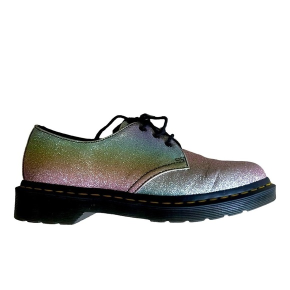 DR. MARTENS 1461 Pascal Rainbow Glitter Oxfords - Picture 1 of 9